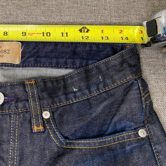 Levi's Made Crafted Tack Slim Denim Jeans Men's 29 Low Rise Blue-ish Black USA - Picture 8 of 16